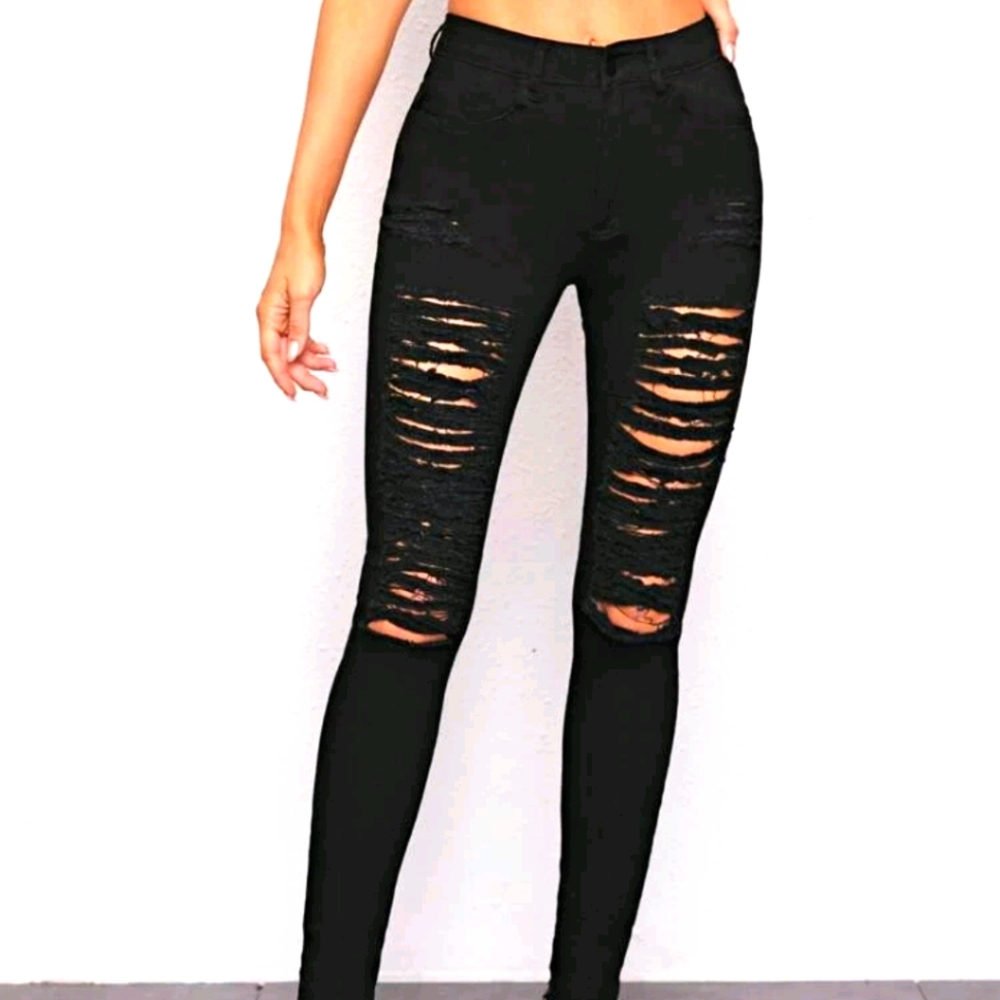 1XL Ripped Denim Jeans